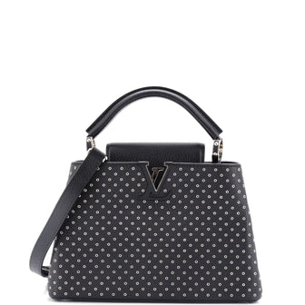 Louis Vuitton Capucines Bag Grommet Embellished Leather BB