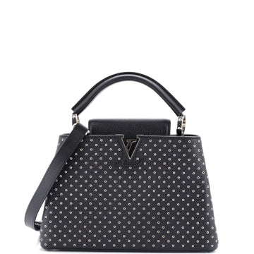 Louis Vuitton Capucines Bag Grommet Embellished Leather BB