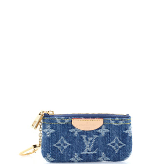 Louis Vuitton Key Pouch Monogram Denim