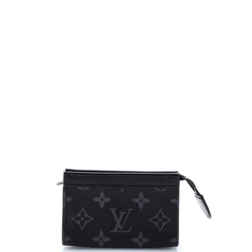 Louis Vuitton Voyage Key Pouch Monogram Eclipse Canvas