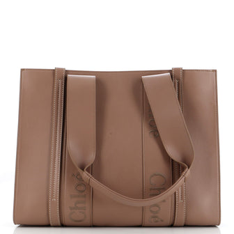 Chloe Woody Tote Leather Medium