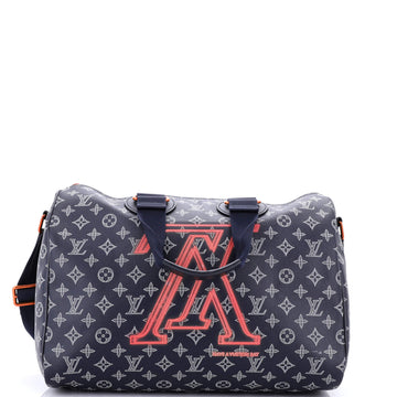 Louis Vuitton Speedy Bandouliere Bag Limited Edition Upside Down Monogram Ink 40