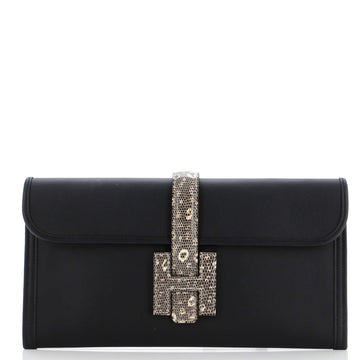 Hermes Jige Elan Clutch Swift with Lizard 29