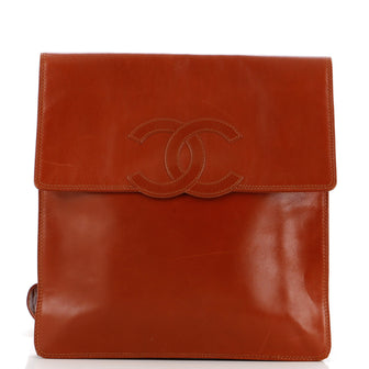 Chanel Vintage CC Messenger Bag Leather Medium