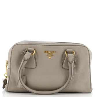 Prada Zip Satchel Vitello Daino Medium