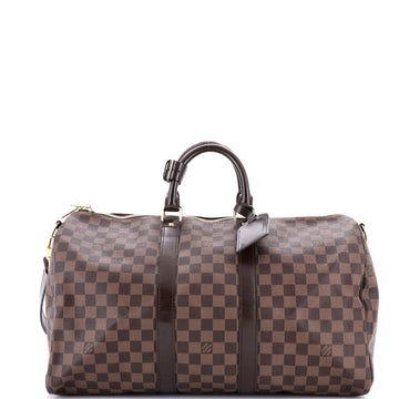 Louis Vuitton Keepall Bandouliere Bag Damier 45