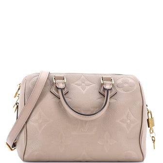 Louis Vuitton Speedy Bandouliere Bag Monogram Empreinte Giant 25