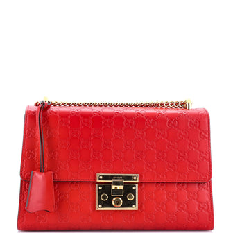 Gucci Padlock Shoulder Bag Guccissima Leather Medium