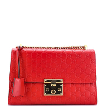 Gucci Padlock Shoulder Bag Guccissima Leather Medium