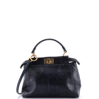 Fendi Peekaboo Bag Python Mini