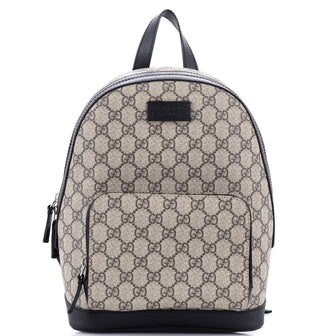 Gucci Zip Pocket Backpack GG Coated Canvas Small