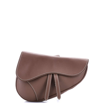Christian Dior Saddle Crossbody Bag Leather
