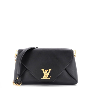 Louis Vuitton Love Note Chain Clutch Leather