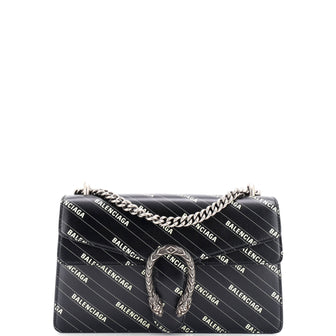Gucci x Balenciaga The Hacker Project Dionysus Bag Logo Printed Leather Small