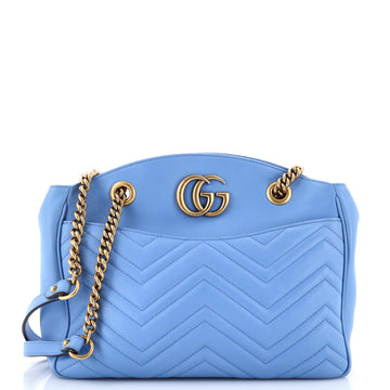 Gucci GG Marmont Chain Tote Matelasse Leather Medium