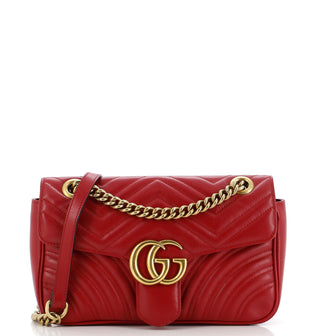 Gucci GG Marmont Flap Bag Matelasse Leather Small