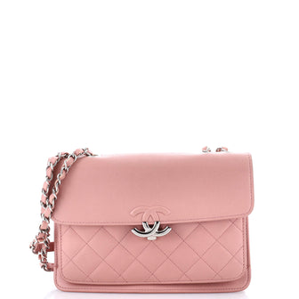 Chanel CC Box Flap Bag Quilted Calfskin Small