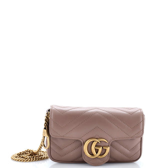 Gucci GG Marmont Flap Bag Matelasse Leather Super Mini