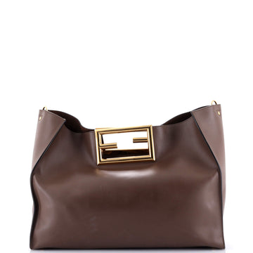 Fendi Way Tote Leather Medium