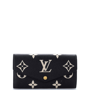 Louis Vuitton Sarah Wallet NM Bicolor Monogram Empreinte Giant