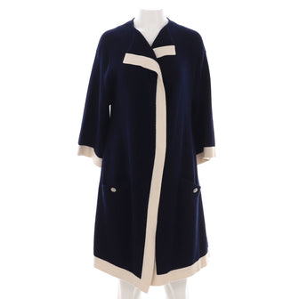 Chanel Women's Bicolor Long Open Cardigan Cashmere