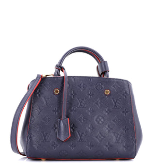 Louis Vuitton Montaigne Handbag Monogram Empreinte Leather BB