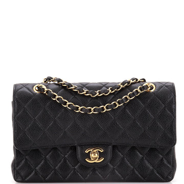 Chanel Classic Double Flap Bag Quilted Caviar Medium