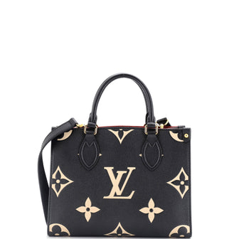 Louis Vuitton OnTheGo Tote Bicolor Monogram Empreinte Giant PM