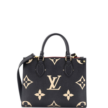 Louis Vuitton OnTheGo Tote Bicolor Monogram Empreinte Giant PM