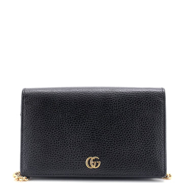 Gucci Petite GG Marmont Chain Wallet Leather Mini