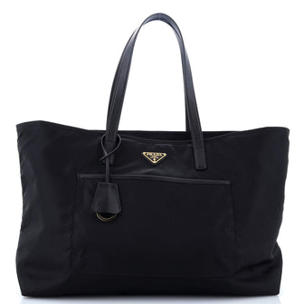 Prada Re-Edition 1978 Pocket Tote Re-Nylon with Saffiano Leather Large
