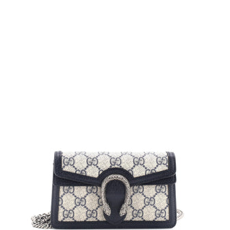 Gucci Dionysus Bag GG Coated Canvas with Leather Super Mini