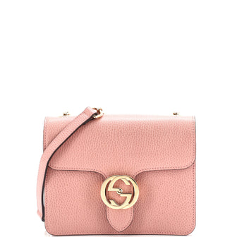 Gucci Interlocking Shoulder Bag Leather Small