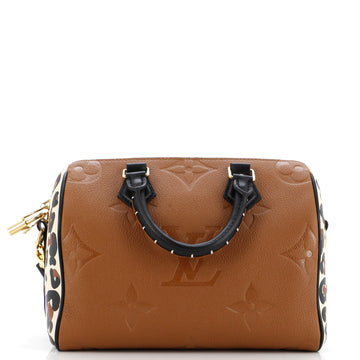 Louis Vuitton Speedy Bandouliere Bag Wild at Heart Monogram Empreinte Giant 25
