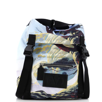 Valentino Garavani x Roger Dean Dragon Backpack Printed Nylon