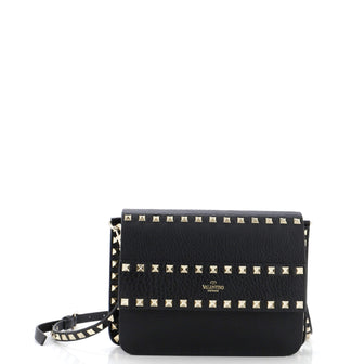 Valentino Garavani Rockstud Front Handle Flap Bag Leather Small