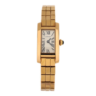 Cartier Tank Allongee Laniere Quartz Watch Rose Gold 14