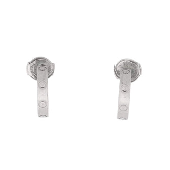 Cartier Love Hoop Earrings 18K White Gold Small