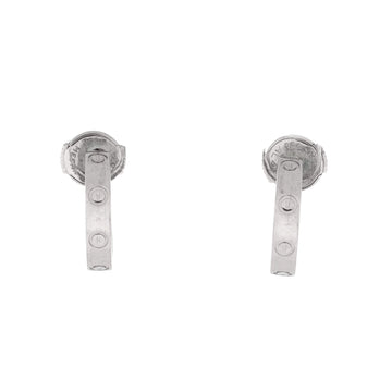 Cartier Love Hoop Earrings 18K White Gold Small