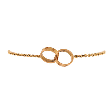 Cartier Love Interlocking Bracelet 18K Rose Gold
