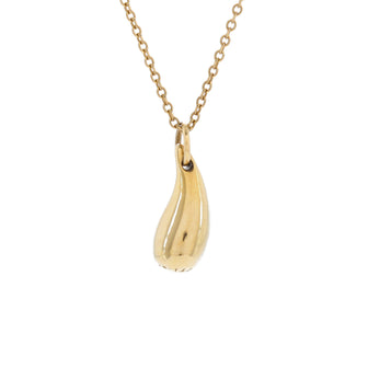Tiffany & Co. Elsa Peretti Teardrop Pendant Necklace 18K Yellow Gold 12mm