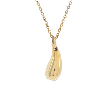 Tiffany & Co. Elsa Peretti Teardrop Pendant Necklace 18K Yellow Gold 12mm