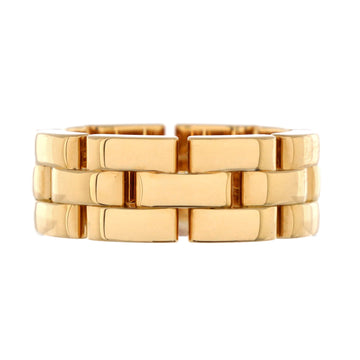 Cartier Maillon Panthere 3 Row Band Ring 18K Yellow Gold