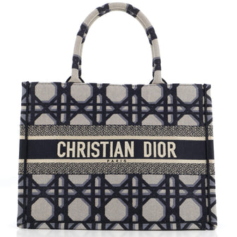 Christian Dior Book Tote Macrocannage Canvas Medium