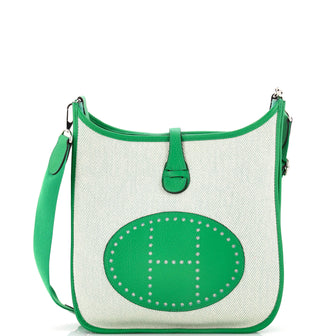 Hermes Evelyne Bag Gen III Toile and Leather PM