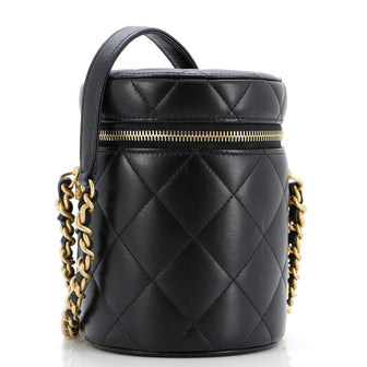 Chanel Side Note Vanity Case Quilted Lambskin Small