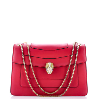 Bvlgari Serpenti Forever Shoulder Bag Leather Medium
