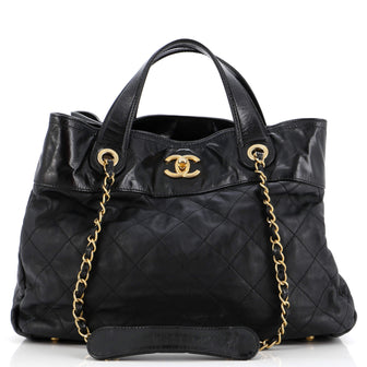 Chanel In The Mix Shopping Bag Quilted Calfskin Large