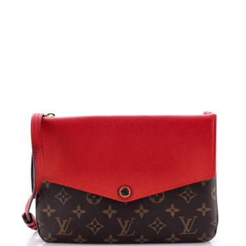 Louis Vuitton Twice Handbag Monogram Canvas and Leather