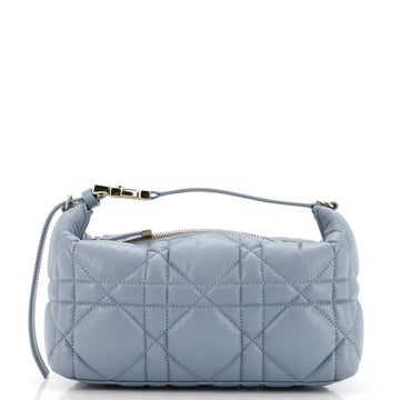 Christian Dior DiorTravel Nomad Pouch Macrocannage Quilt Calfskin Medium